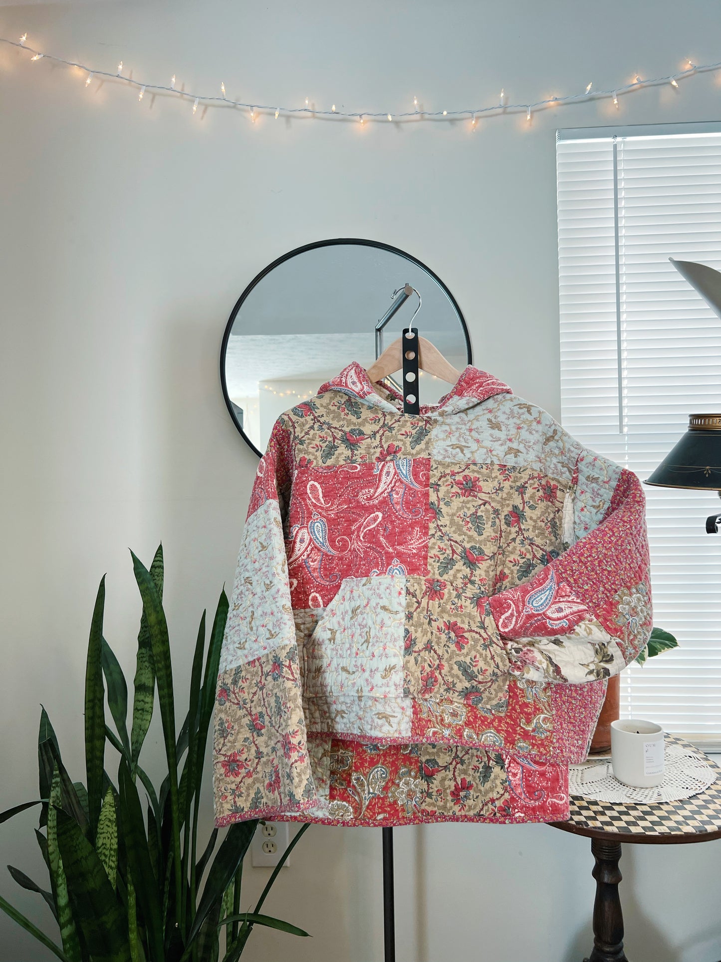 Quilted Mini Skirt: Vintage Sunset