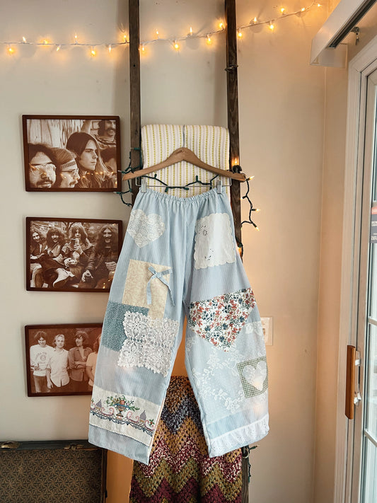 Maria Barrel Pant: Riviera Patchwork