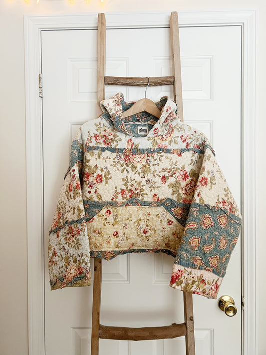 Coco Quilted Hoodie: Garden Party