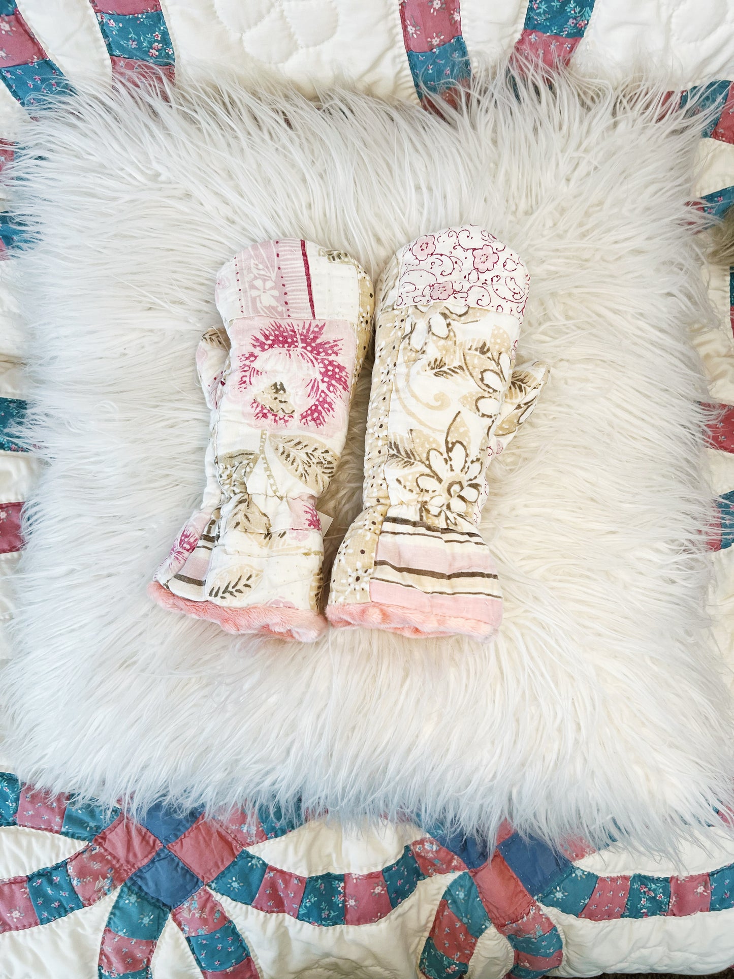 Quilted Winter Mittens