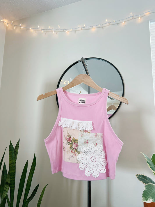 Rosie Patchwork Tank: Floral Whim