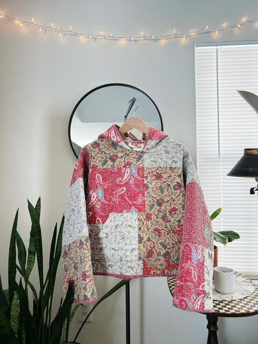 Coco Quilted Hoodie: Vintage Sunset